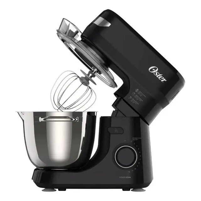 Batidora Planetaria De 4l Oster De 12 Velocidades Fpstsmpl2b Color Negro