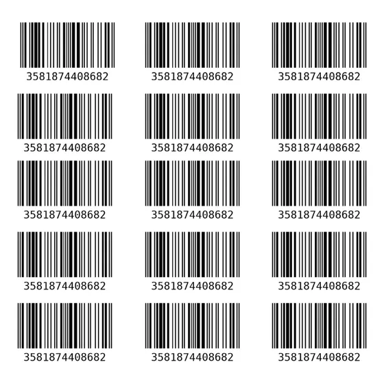 150 Código De Barras Universal De Produtos Uso Mercado Livre