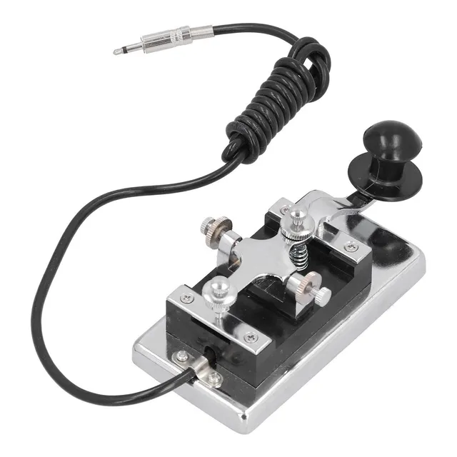 Morse Key Hy K4 Llave Telegrafo Cw Acero Inoxidable Para