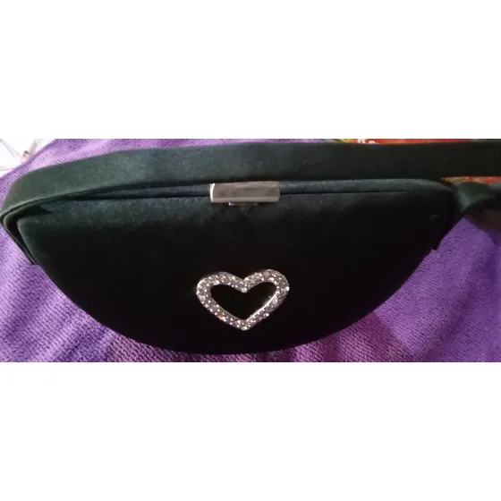 Cartera Negro De Fiesta Usada