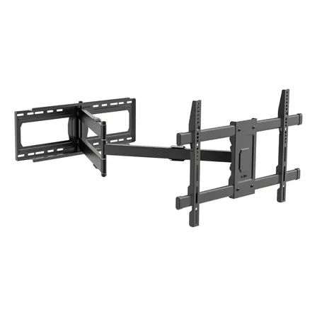 Suporte de Tv com Braço Extra Longo com 1 Metro Aço Super Reforçado para TVs grandes de 32 Ate 86 Polegadas Giro Total de 180º graus Suporta peso de até 65Kg