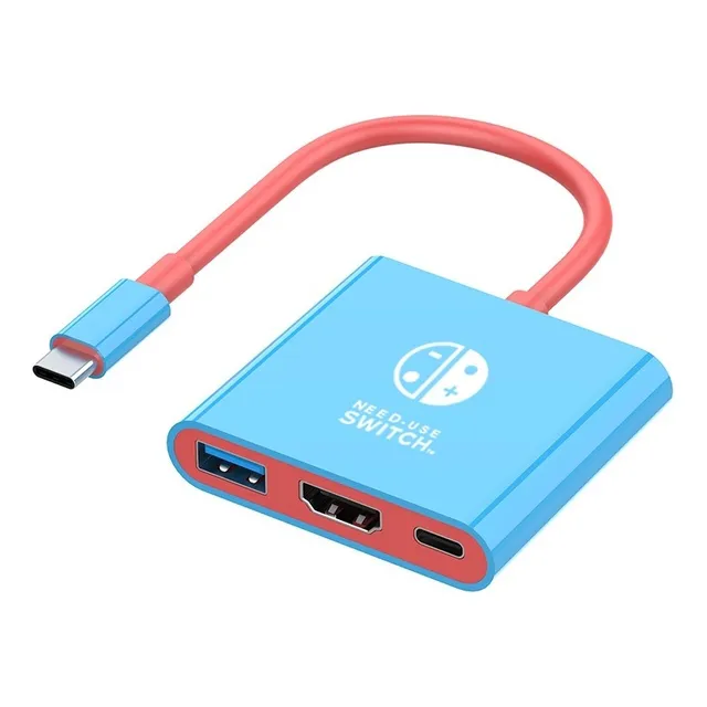 Adaptador Para Nintendo Switch Dock Televisor Transmisor Hub