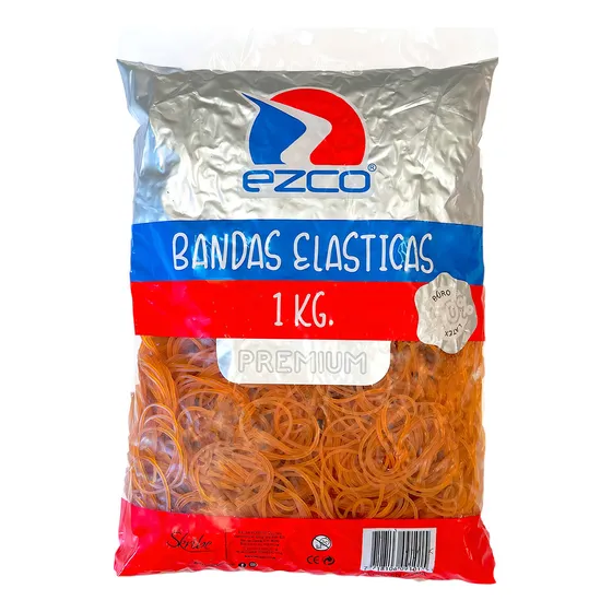 Bandas Elasticas Ezco Premium Bolsa 1 Kg Artistica Palermo Distribuidor Oficia
