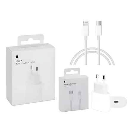 Cargador Original 20w Para Apple iPhone 14 13 12 11 Rápido