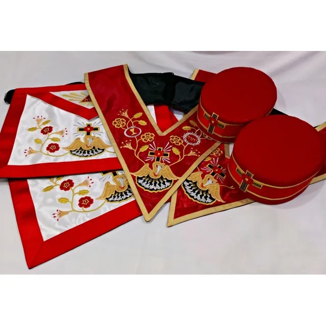 Mandil Masonico Grado 18 Caballero Rosa Cruz
