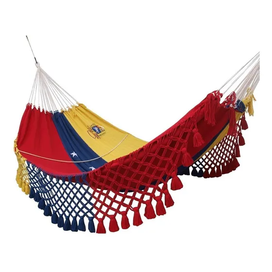 Hamaca Tamaño King Size Modelo Bandera De Venezuela Tricolor