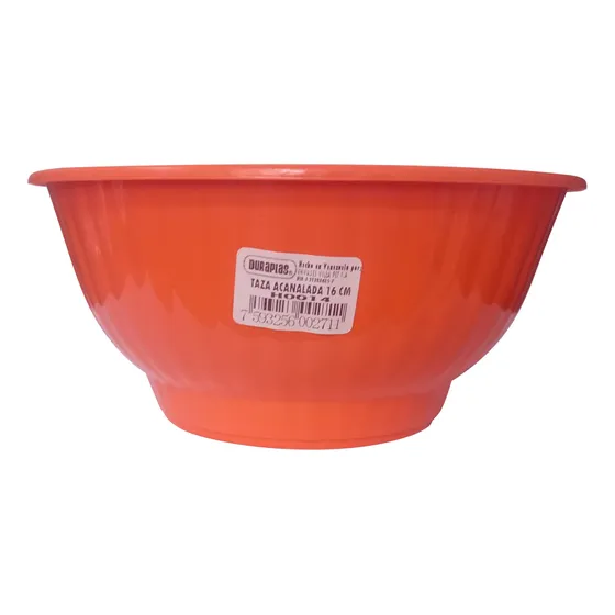 Taza Sopera Acanalada De Plástico 16cm Pack De 72 Unidades