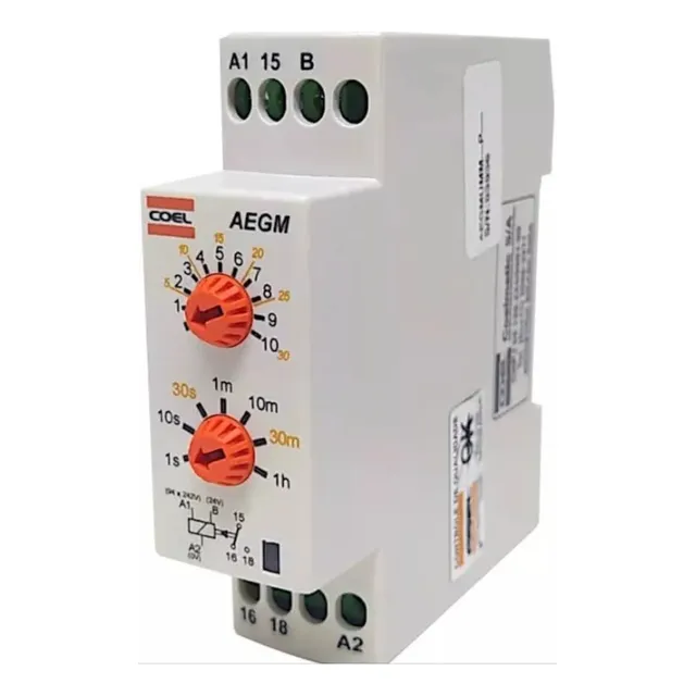 Relê Temporizador Aegm  94-242vca E 24vca/vcc Coel