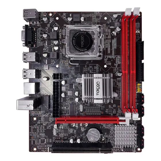 Placa Mae 775 Ddr3 G41 1333 Nova  Caixa Cor Preto