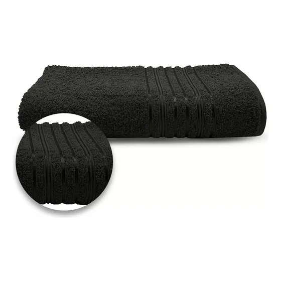 Toalha De Banho Algodão Lyra Camesa Cor Preto
