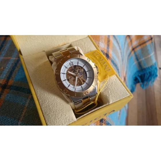 Invicta, Mecánico, Cuerda Manual, Oro Y Acero Inoxidable