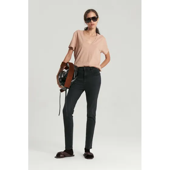 Jean New Ono Negro De Mujer Maria Cher Algodón