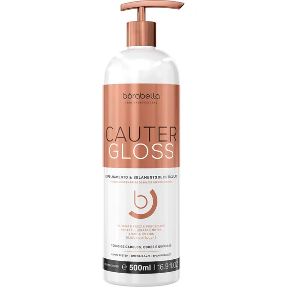 Borabella True Professional Cauter Gloss solução para hidratação de cabelo 500 ml