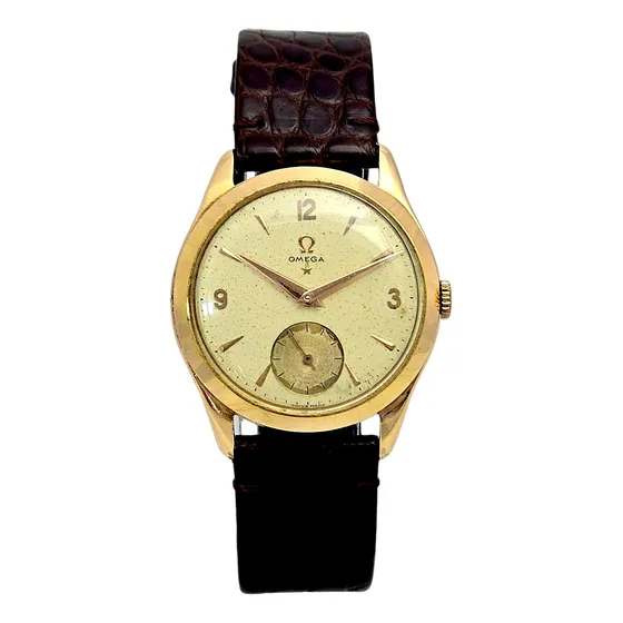 Relógio Omega Vintage Ouro 18k Relojoaria Bh Marrom Ouro Amarelo 18k Ouro Amarelo 18k