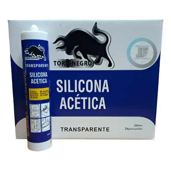 Silicona Acetica Transparente Sellante Tubo 280m Caja 24unid