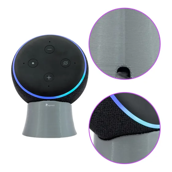 Para Alexa Echo Dot 3g Tipo Pedestal Impremli Color Gris Oscuro