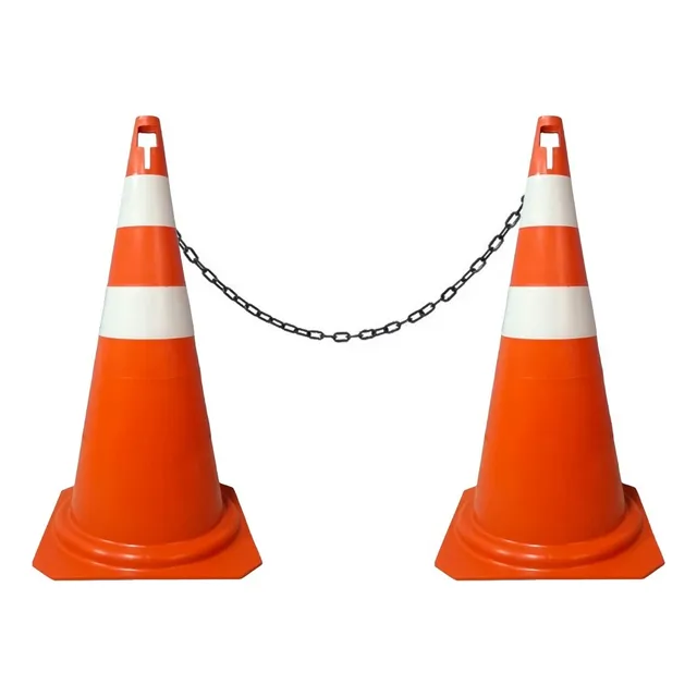 2 Cones Sinalização P/ Estacionamento 75cm + Brinde