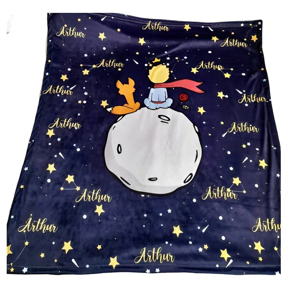 Manta Personalizada Bebe Temas Exclusivos Pequeno Principe