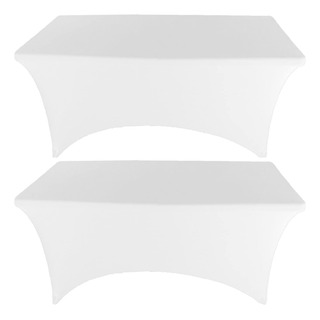 Mantel Gowinex Spandex De 6 Pies, Blanco, Para Mesa Rectangu Mantel Gowinex Spandex De 6 Pies, Blanco, Para Mesa Rectangu