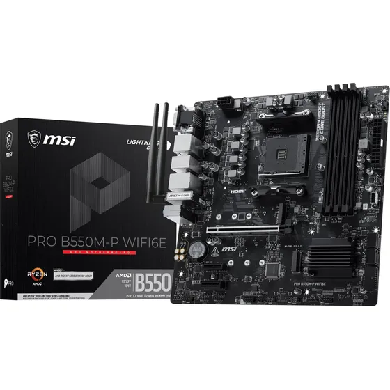 Placa-mãe Msi Pro B550m-p Wifi6e Pro Series (amd Ryzen
