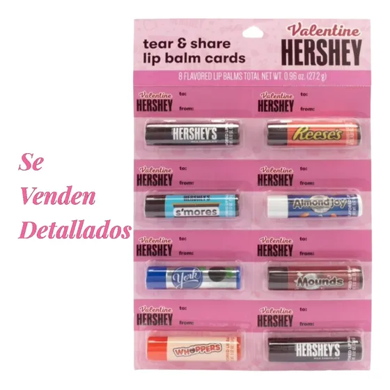 Hershey's Valentine Bálsamos Labiales Surtidos De Chocolate