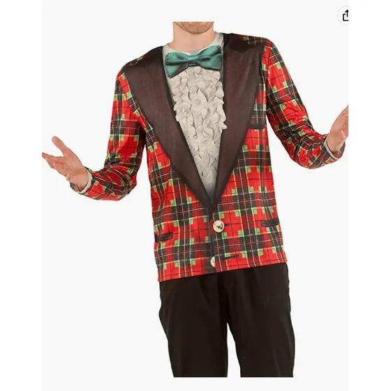 Franela Manga Larga De Navidad Elegante Unisex Adulto S