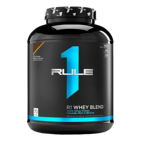 Rule One Proteina 100% Whey Con Eaa Y Bcaa 66 Servs Sabor Chocolate Peanut Butter