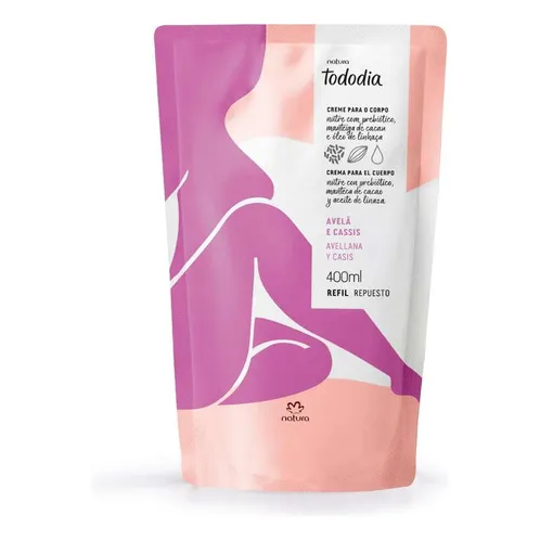 Repuesto Crema Hidratante Corporal Tododia Avellana Y Casis 400 ml Natura