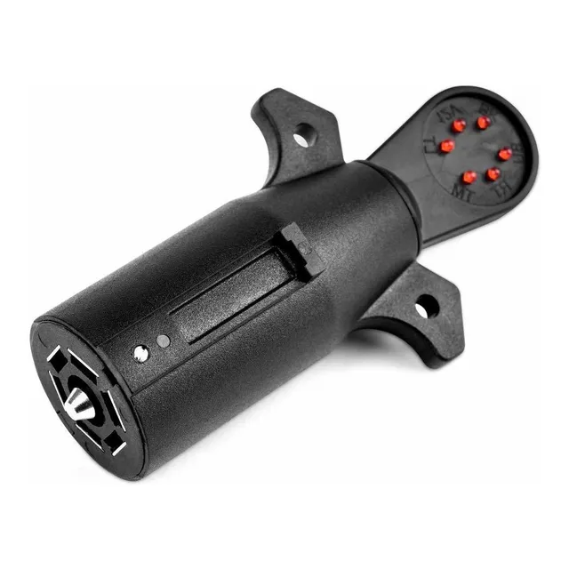 Comprobador Conector Remolque 7 Via Led Rojo
