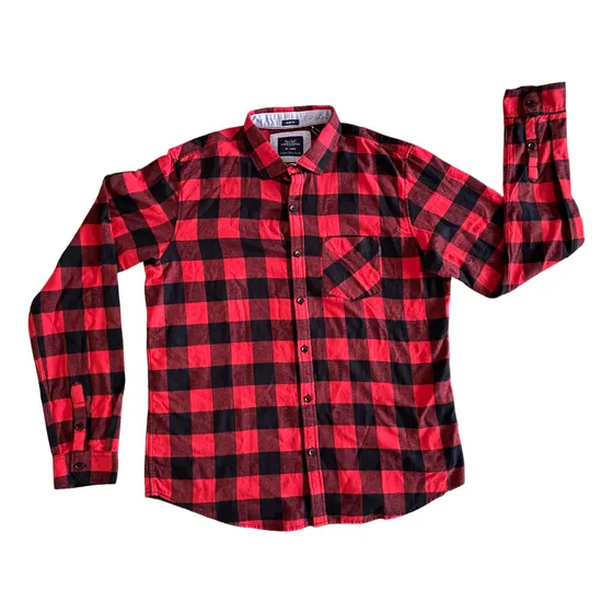Camisa Leñadora De Hombre Human & Sauvage Nueva!