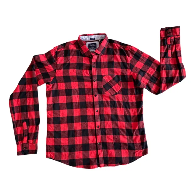 Camisa Leñadora De Hombre Human & Sauvage Nueva!