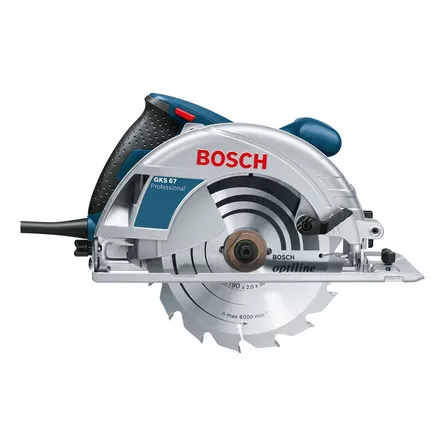 Sierra Circular Bosch Gks67 1600w 5.200rpm Disco 7-¼ Frecuencia 6 kHz N/A