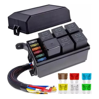 Caja De Fusibles Módulos De Relay Universal De 12v Con Cable Caja De Fusibles Módulos De Relay Universal De 12v Con Cable