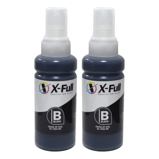 Kit Tinta X-full T664 L110 L120 L121 L200 L210 L220 L355 L36