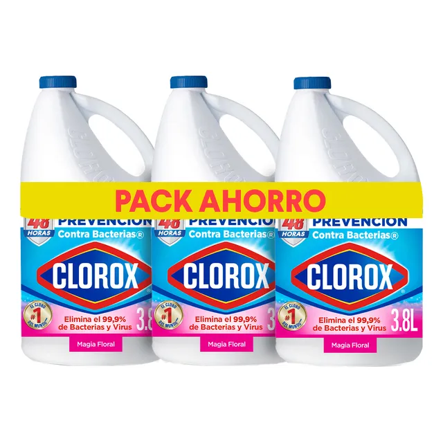 Triple Pack Clorox Magia Floral 3.8l