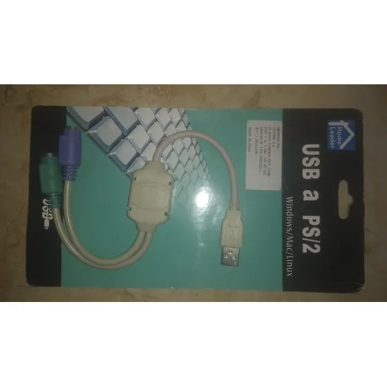 Adaptador Cable De Ps2 A Usb Para Teclado Mause Nuevo 