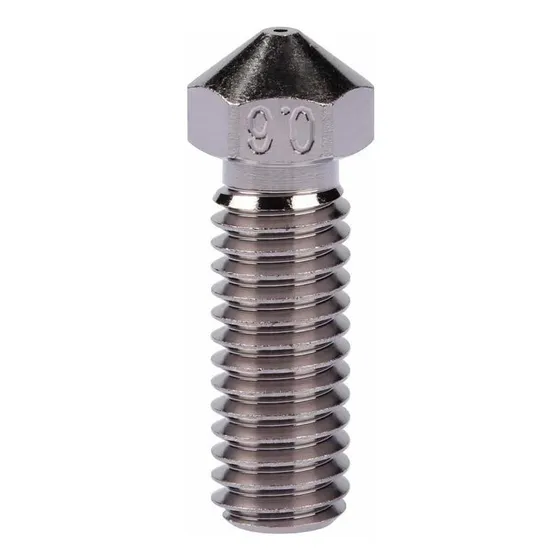 Boquilla Larga Cobre Chapada Rosca M6 0.6 Antiadherente Alto