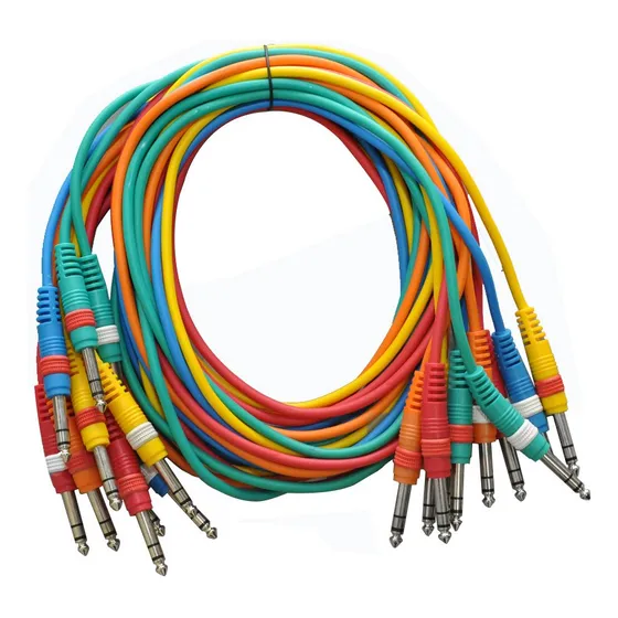 Sismica Audio Saspc5 10 Pack 'trs Jumper Cabl Parche Multipl