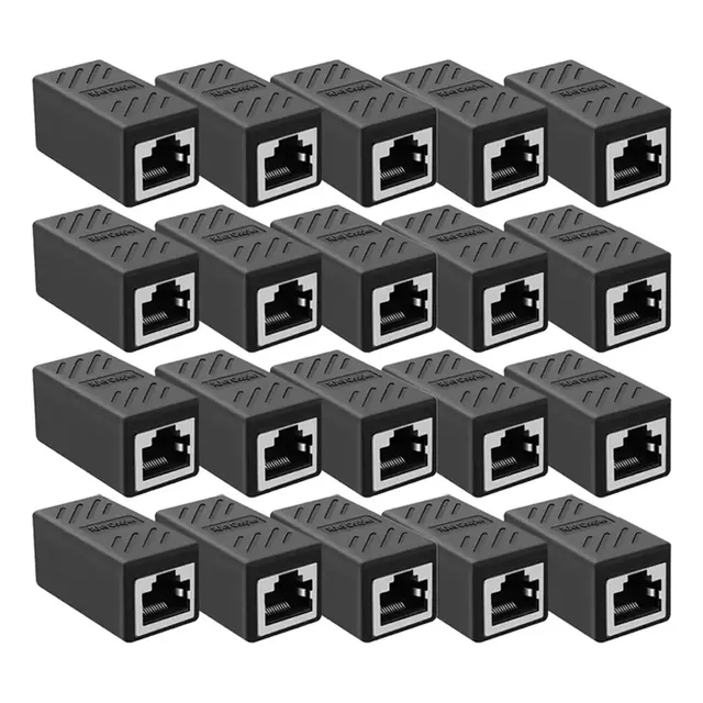 20 Cople Para Cable De Red Rj45 Cat6/7 Union Hembra A Hembra