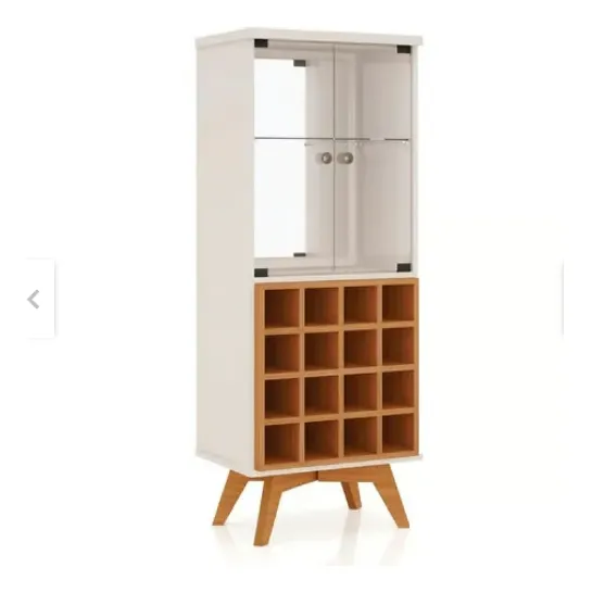 Bar Con Estante Nacion Muebles Color Blanco