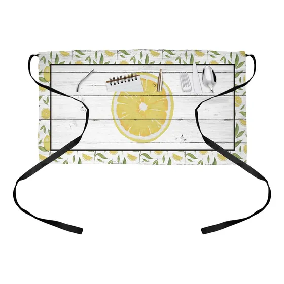 Servidor Swingby Delantal Floral Fruta Limon Camarera Verano
