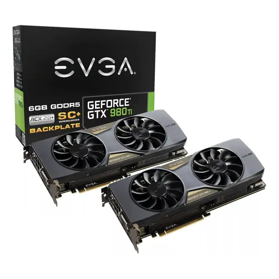 Kit Sli: 2x Evga Gtx 980 Ti Sc+ 6gb + Ponte Sli 3 Way Evga