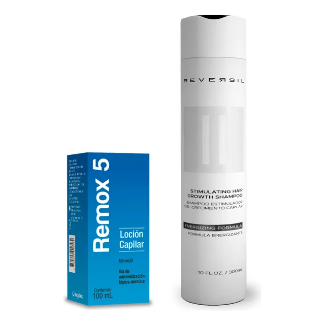 Remox 5 Minoxidil + Reversil® Shampoo Estimulador | Promo