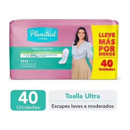 Toalla Plenitud Ultra Femme Maxi 120 Unidades 