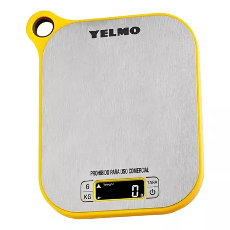 Balanza de cocina digital Yelmo BL-7001 peso máximo 3kg Amarillo/Gris