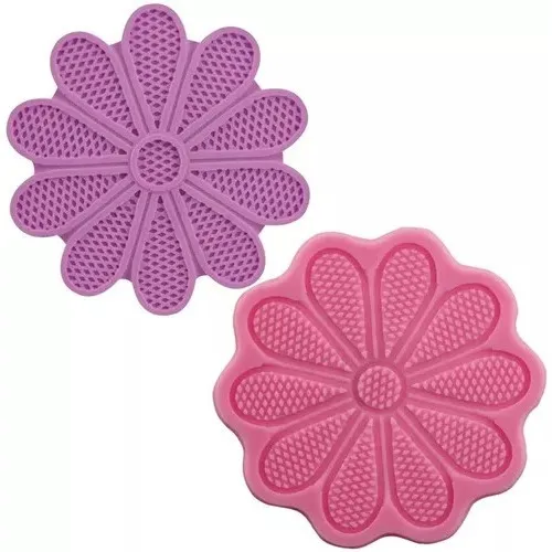 Molde De Silicone Flor Renda De Açúcar Mandala 