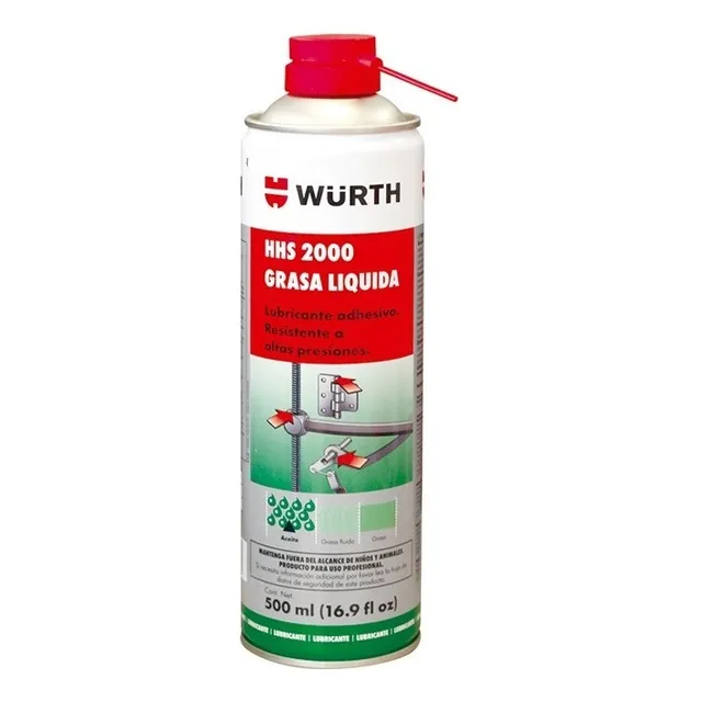 Grasa Liquida Transparente Wurth Hhs 2000 500ml