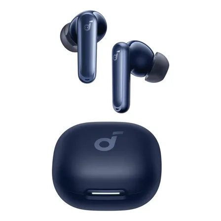 Audífonos Soundcore P40i Adaptive Hybrid ANC Certificación hi-res LDAC Inalámbricos Bajos Profundos 60 Horas De Reproducción Estuche 2-en-1 Ipx5 Llamadas Inalámbricos Color Azul