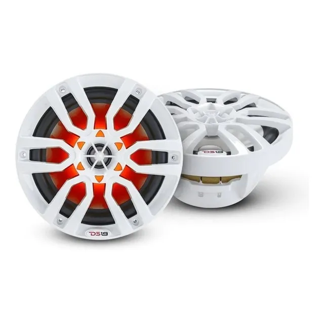 Cornetas Marinas Ds18 8  Blancas Con Leds Rgb De 125 Watts