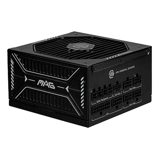 Fuente De Poder Msi Mag A850gls Pcie5 850w 80+ Gold Negro